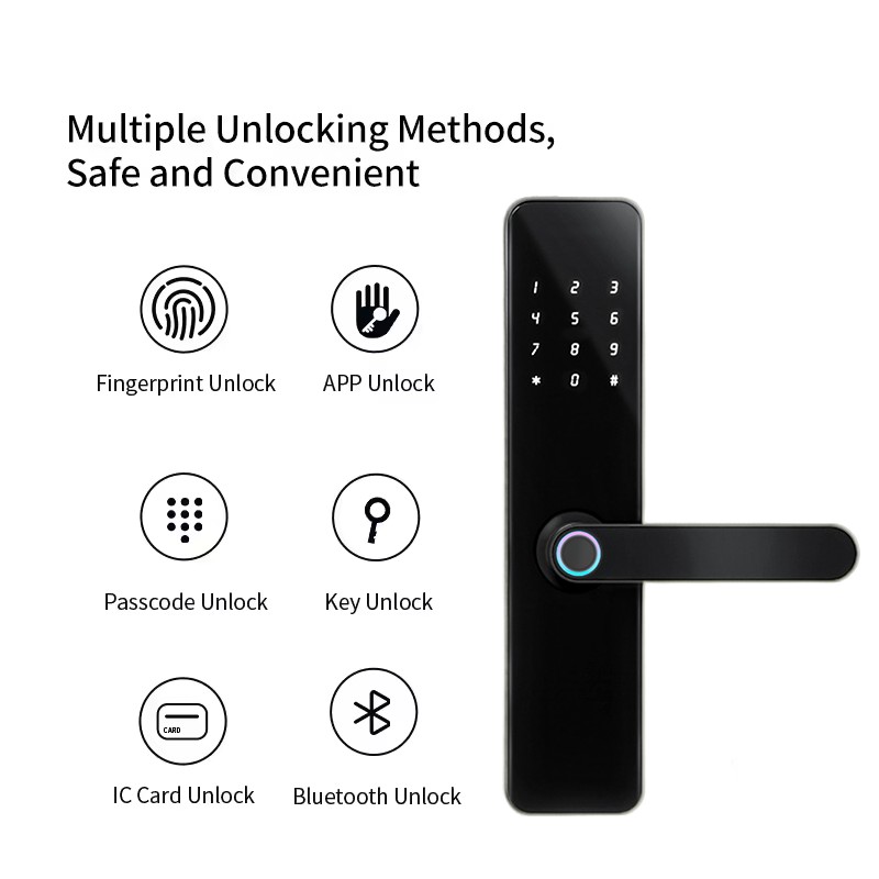 F7PRO Smart Door Lock (Bluetooth / WiFi / RF433, TTLock & Tuya Compatible)